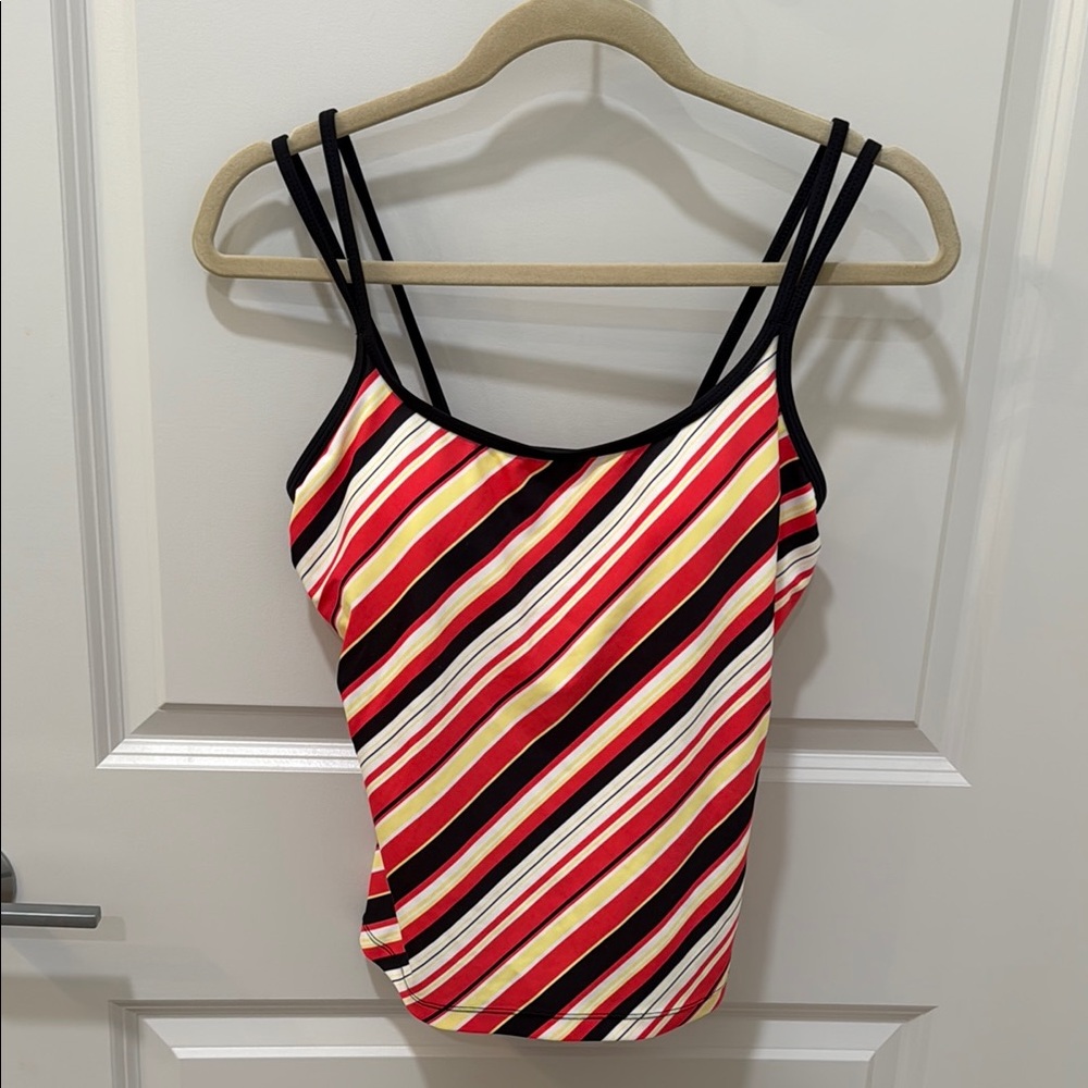 Striped Multicolor Women's Swim Top